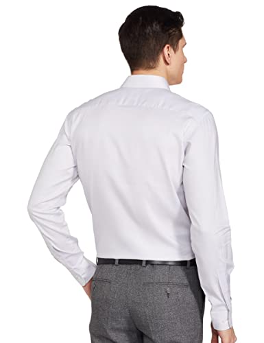 Image of Park Avenue Men's Cotton Blend Checks Pattern Slim Fit Semi Cutaway Collar Full Sleeve Formal Shirt