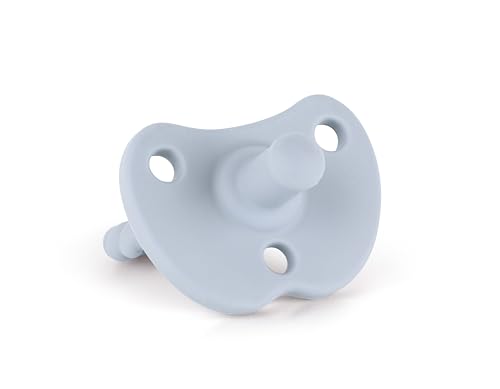 Image of Sweetie Silicone Pacifiers for Newborn Pacifier Soother Baby Pacifier Soft Silicone Certified BPA Free Set of 2 (Light Blue)