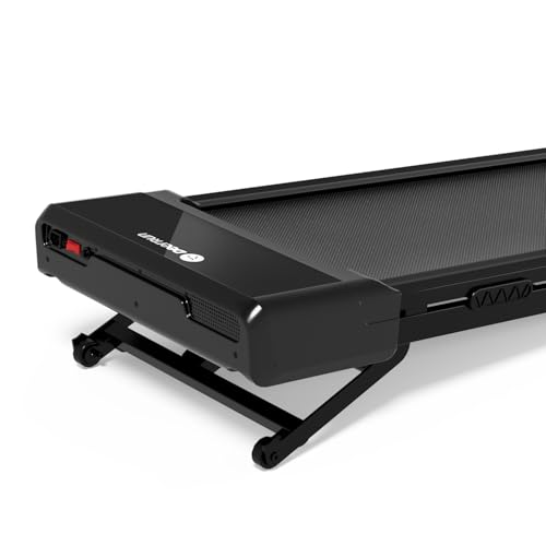 Image of DeerRun Walking Pad Treadmill with Incline, 12% Auto Incline Under Desk Treadmill, 3.0 HP, 300 lb Capacity, Portable Treadmill for Home Office, Remote & App Control