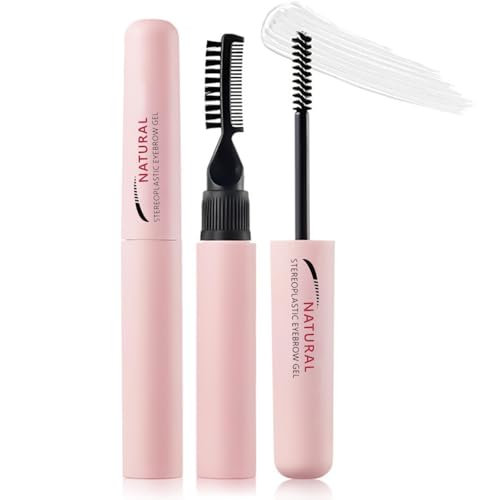 Clear Eyebrow Gel with Brush - Waterproof & Long-Lasting Eyebrow Lift and Setting Gel for Women. Easy to Use and Quick Drying Brow Wax for Perfect Brow Shaping