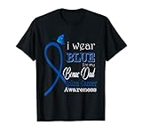 Blue Ribbon For Bonus Dad Colon Cancer Awareness