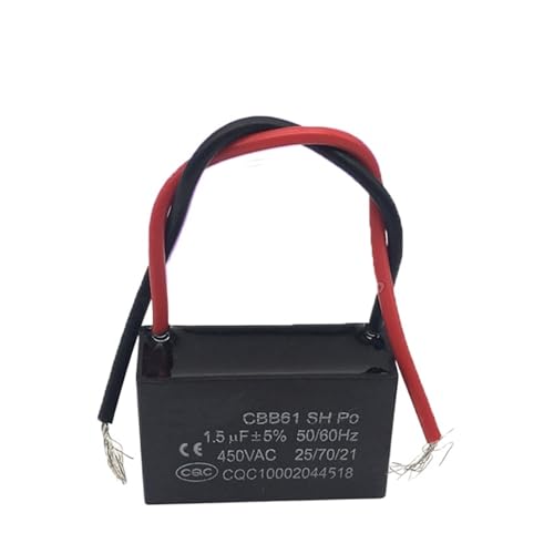 Condensateur CBB61 1.5uf pour réparer la vitesse lente d'un ventilateur électrique AC 450V