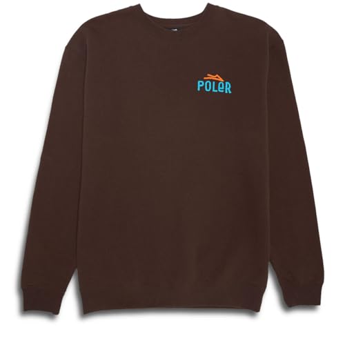 Lakai x Poler Vibes Crewneck Sweater - Chocolate