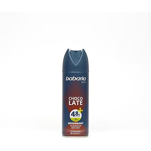 Babaria Desodorante Body Spray Chocolate sin aluminio y con Aloe Vera para hombre vegano Cover