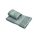 Photo Gallery dondi home set asciugamano viso + asciugamano ospite da 600 gr/mq in bambù e spugna di cotone tinta unita con bordo jacquard spigato, acquamarina Photo Gallery dondi home set asciugamano viso + asciugamano ospite da 600 gr/mq in bambù e spugna di cotone tinta unita con bordo jacquard spigato, acquamarina