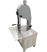 Banfluxion 110V 1.5KW Commercial Electric Meat Bandsaw Frozen Meat Cutter Electric Bone Saw Machi...