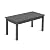 LUE BONA Outdoor Coffee Table Rectangle, HDPS Patio Coffee Tables for Outside, All Weather Patio Coffee Table with Slatted Tabletop for Deck, Garden, Balcony, Indoor or Outdoor Use, Dark Gray