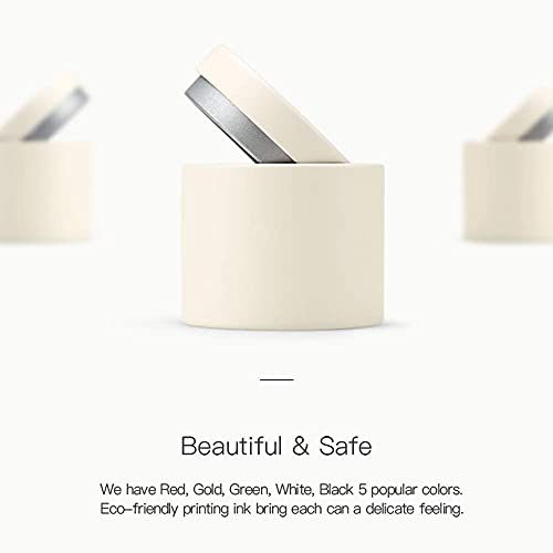 Tianhui Small Tin Can Box with Airtight Lids Canister for Coffee Tea Candy Storage Loose Leaf Tea Tin Containers Storage 5 Pcs (Five Colors, S)