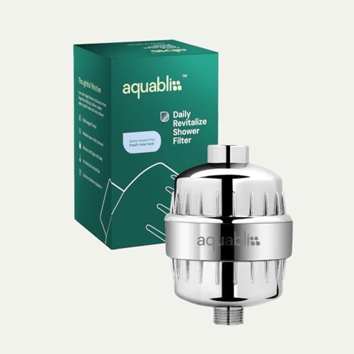 Aquabliss High Output Revitalizing Shower Filter - Reduces Dry Itchy Skin, Dandruff, Eczema, and Dramatically Improves The Condition of Your Skin, Hair and Nails - Chrome (SF100) - 1