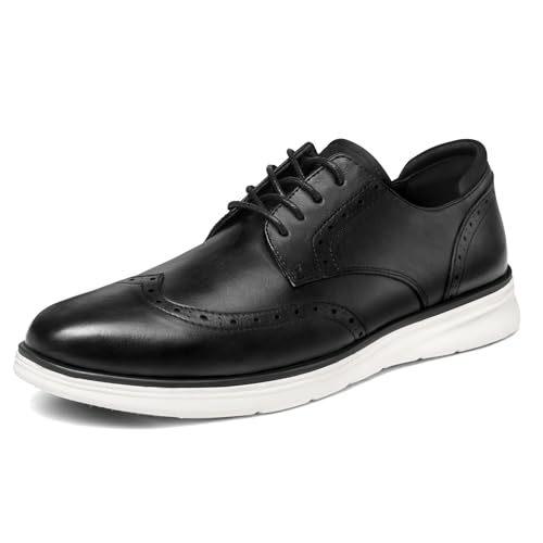 Men's Dress Sneakers Lightweight Casual Business Wingtip Oxford Shoes