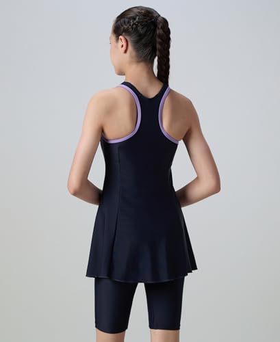 Image of Speedo Girl's Endurance 10 Racerback Swimdress with Boyleg