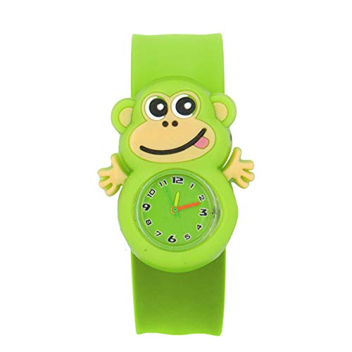 vap26 Reloj de Silicona para niños, Cinta de Silicona Duradera, diseño de Dibujos Animados, para Aprender a Decir la Hora, Unisex, Ajuste instantáneo de Cualquier tamaño, H, Tamaño Libre