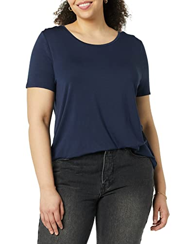 Amazon Essentials Women's Short-Sleeve Scoopneck Tunic, Pack of 2