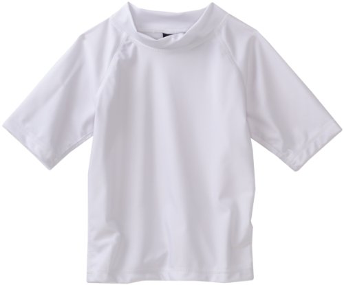 Kanu Surf Little Boys' Toddler Fiji UPF 50+ Sun Protective Rashguard, White, 4T