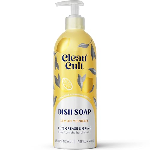 Cleancult Lemon Verbena Liquid Dish Soap (16 oz)