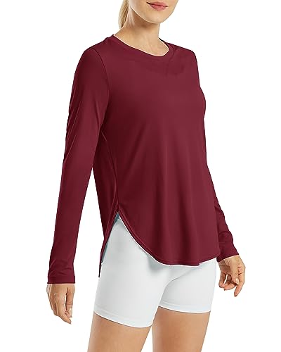 Image of G4Free Lightbreeze Womens UPF 50+ Long Sleeve Workout Tops Quick Dry UV Sun Shirt Running Gym Hiking Yoga Casual Lightweight