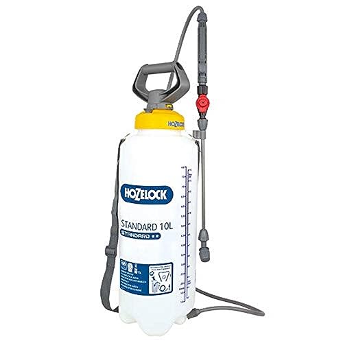 HOZELOCK - Pressure Sprayer Standard 10L : Versatile Easy-to-use Sprayer Ideal for Water-based Solutions (Insecticides Fungicides Weedkillers Fertilisers) 30cm Lance [4232 0000]