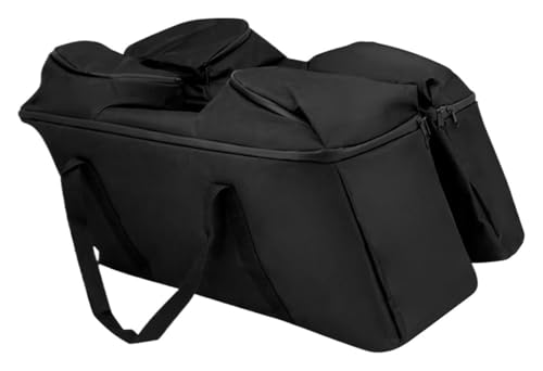 WERKFNKBNH - WERKFNKBNH Motorcycle Tail Bag for Touring for Road for Glide for FLHX Motorcycle Inner Tail Luggage Side Bag Saddlebag Liner Tour Pack Motor Pannier Motorbike Saddle