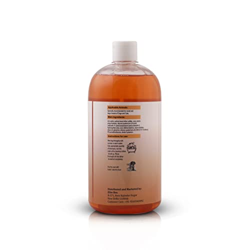 Image of Anti tick and flea Dog & cat Shampoo with Conditioner paraben Free |Contains neem Distillate Clove Oil & Glycerine |Soothe Irritated Itchy Skin |Anti Bacterial and Anti fungal 1 Litre Offer by PETZAR