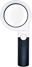 Handheld Magnifying Glass 11 LED Lights30Times Double High-Power Lens Identification of Antiques Reading Newspaper Reading Magnifier Marriage