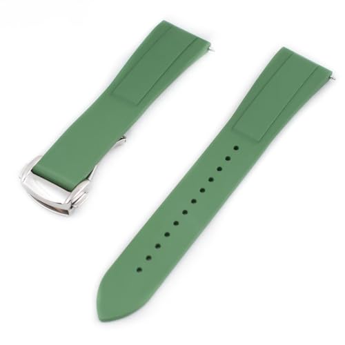 Image of StrapHabit Quick Release Deployant Rubber Watch Strap For Large and Small Wrists - Women and Men - Band FKM Deployment 19mm, 20mm, 21mm, 22mm