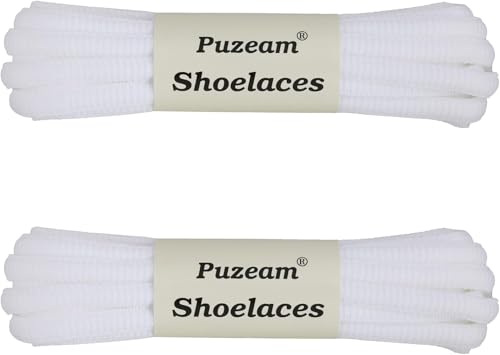 Image of 2 Pairs Oval Athletic Shoelaces 33 Colors 1 /4 inch Half Round Shoe Laces for Sneakers