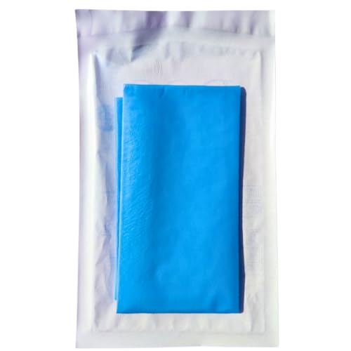 DOC Toallas estériles quirúrgicas de TNT (textil no tejido) de 50 x 50 cm, paquete de 10 unidades, tela quirúrgica desechable impermeable de TNT + PE (10 unidades)