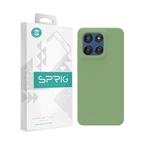 Image of SPRIG Compatible with Moto Edge 60 Stylus Premium SilkTone Back Cover Drop Tested Shock Proof Mobile Case for Men, Women, Boys and Girls with Camera Protection (Mint Green)