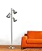 Simple Designs LF2007-BSN Metal 3 Light Tree Floor Lamp, Brushed Nickel