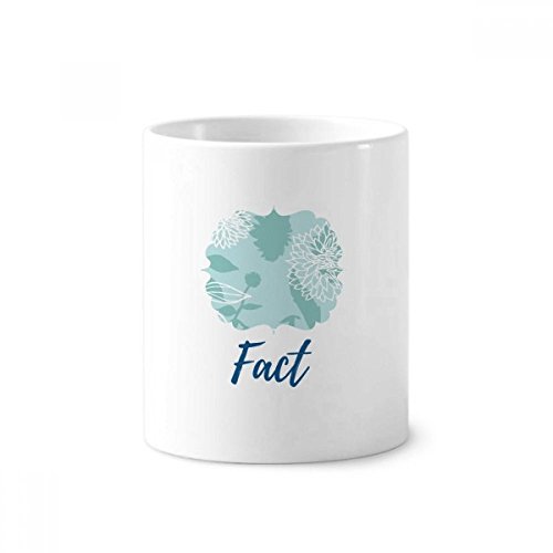 Mug Blanc Chrysanthème Abstraite Céramique Porte-Stylo Tasse Cadeau