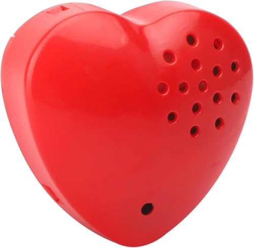 Dittafono per animali di peluche di registrazione, modulo audio registrabile, registratore vocale a forma di cuore, scatola vocale per parlare accessori giocattolo per giocattoli fai 20 secondi