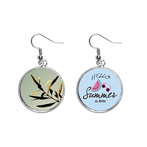 Pendientes de sandía para lucir en la playa este verano