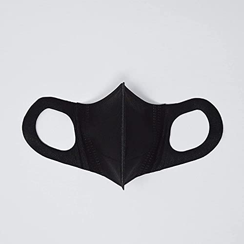 MALPURWALA 3D Protective Face Mask for Adults (50pcs) (Full Black)