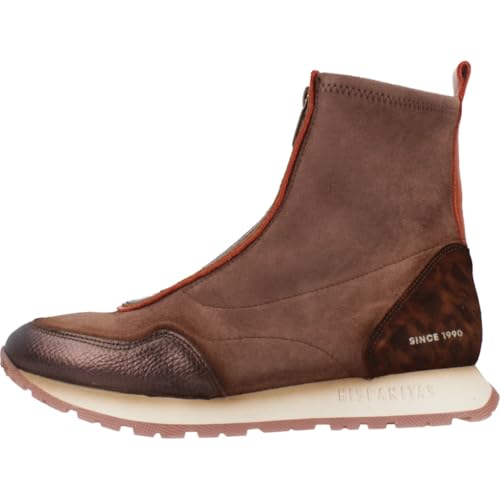 Hispanitas Para Mujer. HI254354 Zapatillas De Piel Kansas MarróN (37), Plano, Cremallera, Casual - 3