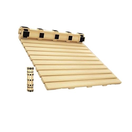 Marco de Cama de tamaño Plegable,Cama de Plataforma Japonesa de Madera Maciza con Listones enrollables.para Dormitorio, Sala de Estar y habitación de Invitados(WxL :23.6x74.8in/60x190cm)