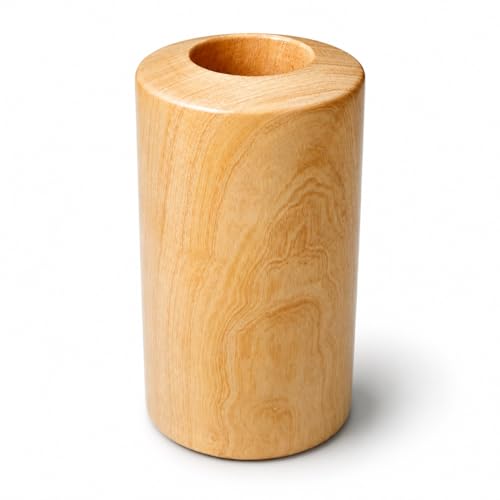 Image of 100% Pure Neem Wood Glass for Health Management Natural Herbal Detox Tumbler Handmade Wooden Drinking Cup Ayurvedic Anti Bacterial Healing Vessel