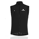 [ Morethan ] サイクル ベスト (ブラック/M/メンズ/レディース) ウインドブレーカー ロードバイク 秋 冬 (軽量/速乾/反射材/ポケット付) WVP-027