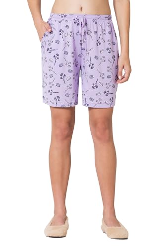Image of Van Heusen Women's Lounge Allover Print Lounge Shorts - Modal Cotton - Functional Pocket, Superior Drape -Available in Pack of 1 & 2