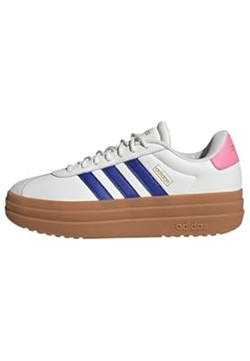 adidas VL Court Bold Shoes Zapatos Mujer Core White Semi Lucid Blue Bliss Pink 38 EU