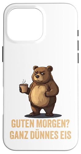 Guten Morgen - �ƂĂ������A�C�X�N���[��(�N�}) - �ʔ����R�[�q�[�f�U�C�� �X�}�z�P�[�X iPhone 16 Pro Max �p