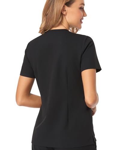 COMENII Women's 3 Pocket V-Neck Scrubs Anti-Wrinkle Medical Tops