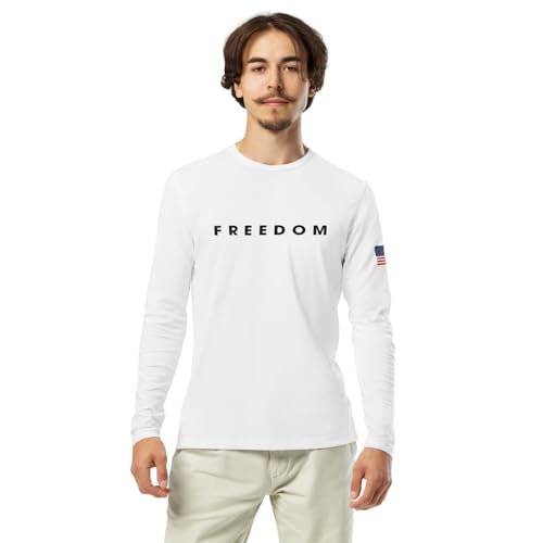 Charlie Kirk Freedom Long Sleeve Fitted Crew