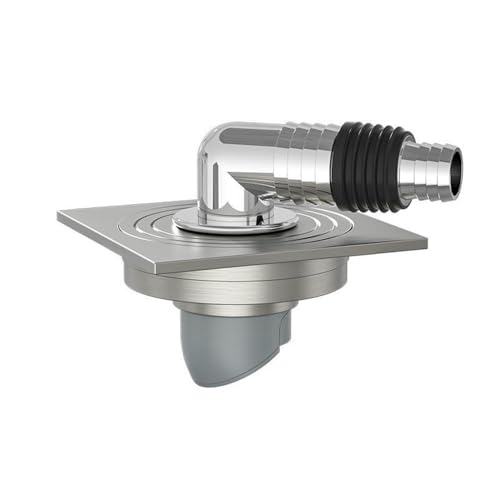 HUNTFF Desagüe de Suelo de Cobre Resistente de 10 x 10 cm. Desodorante para baños y Balcones. Ideal para familias y hoteles. Resistente al óxido. Fácil de Limpiar.