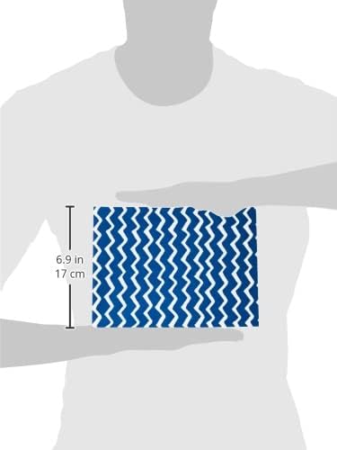 Hallmark Any Occasion Wrapping Paper & Tags Blue and White Zig-Zag Design - 2 Sheets (Birthday, Father's Day, Congratulations)