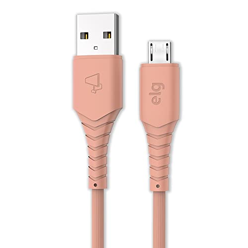 Cabo Micro USB Emborrachado de Alta Performance e Maior Velocidade de Carregamento 1,2m Rosa - M512R ELG