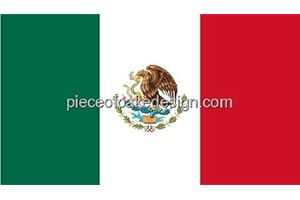 8" Round ~ Mexico Country Flag Birthday ~ Edible Cake/Cupcake Topper!!!
