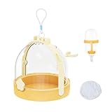 CGACCSD Transportín para Hámster - Transportín para Conejo Jaula para Animales Pequeños - Bolso de Transporte Portátil con Bebedero para Conejo Pájaro Ratón Jerbo,para Exteriores Paseos Acampada