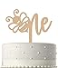 Bee One Cake Topper for Honey 1st Boy and Girl Birthday Party , Rustic Chic First Sweet smash Birthday Decoration ï¼ˆWoodenï¼‰