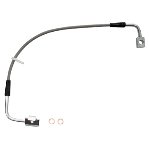 Image of TRQ Performance Front and Rear Brake Hose Set Compatible with 08-10 Jeep Wrangler