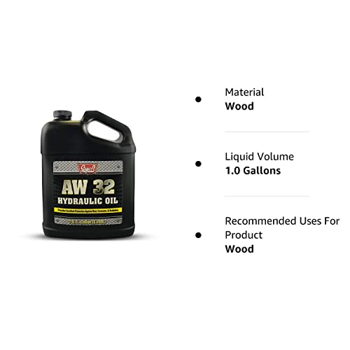Super S Anti-Wear Aw32 Hydraulic Oil For Log & Wood Splitters, Gear & Compressor Oil- Rust & Corrosion Protection- 1 Gallon #TOP7